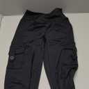 YEOREO CoreFlex Workout Cargo Leggings with Pockets for Women Hidden Scrunch Butt Lifting Leggings Gym Yoga Pants Black M