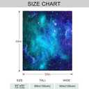 Space Galaxy Blanket, Soft Warm Fuzzy Fleece Plush Blanket 60''x50'', Smooth Cozy Flannel Throw Blanket for Bed/Couch/Office/Camping