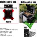 Hisencn Grill Parts Replacement for Weber Spirit E310, Spirit 700, Genesis Silver/Platinum B C, Weber 900 (with Side Control Knobs), 7508 Stainless Steel Burner 28 1/8" and 7537 Flavorizer Bar 22 1/2"