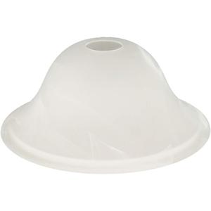 Giluta Small Floor Lamp Glass Shade Replacement Globe -Fitting Opening 1.625" Modern Alabaster Style Light Fixture Shade, Height: 4.13 inch, Width: 9.45 inch. Lipless