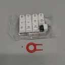 Cherry MX Switch Tester 12-Key Mechanical Keyboard Sampler Switch Testing Tool with Keycap Puller and 24 O Rings, 40A-L & 40A-R (Printed PBT Keycap)