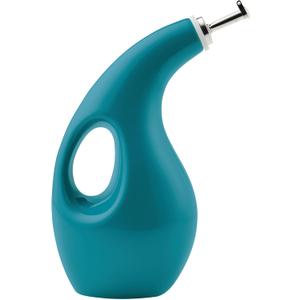Rachael Ray Ceramics EVOO Oil and Vinegar Dispensing Bottle, 24 Ounce, Turquoise