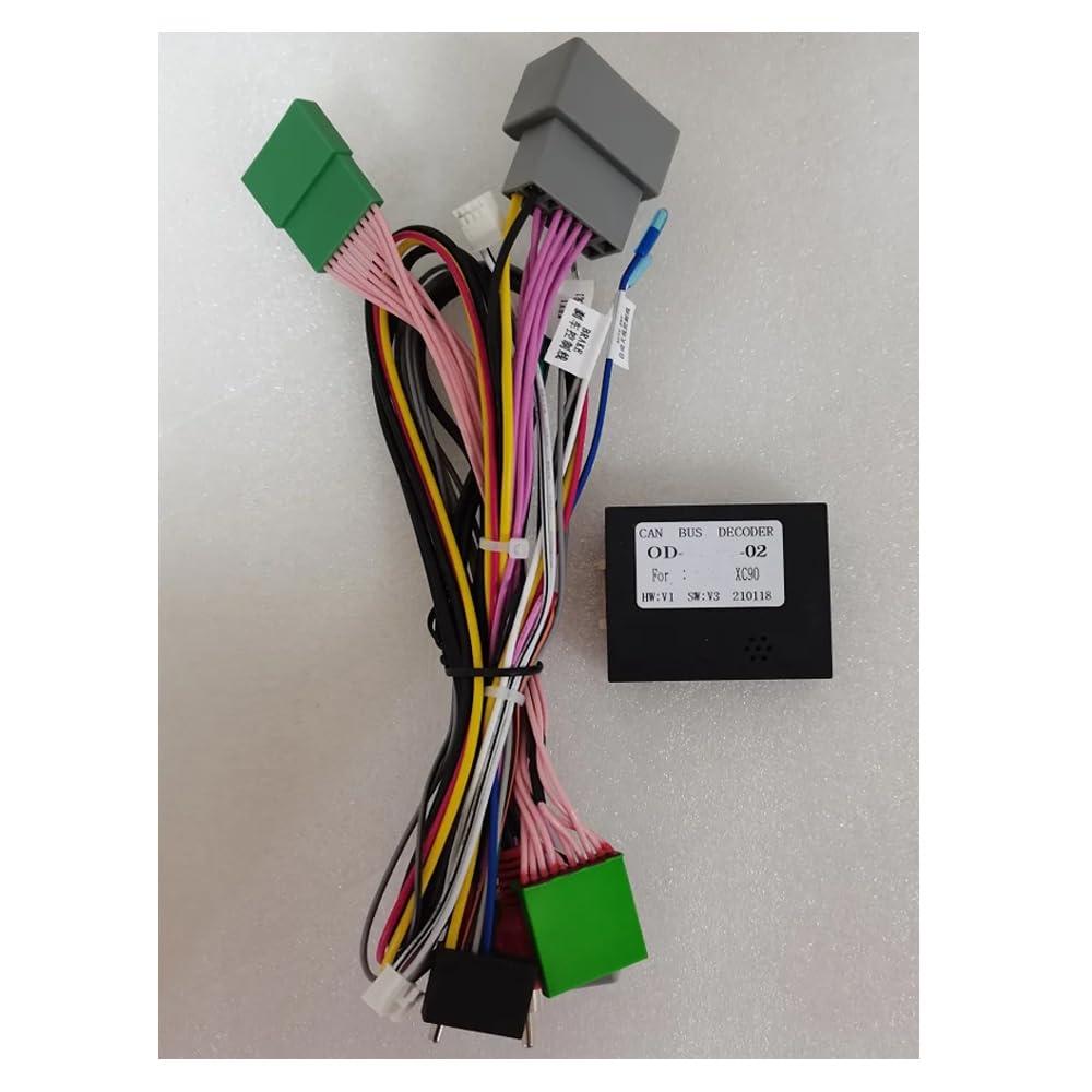 16pin Car Stereo Radio Power Retrofit Wiring Harness Cable Adapter fits for XC90 2004-2014