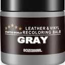 STARTSO WORLD Gray Leather Recoloring Balm, Leather Repair Kit for Furniture,Couches & Car Seats, Leather Paint, Leather Color Restorer, Leather Scratch Remover