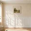 Peel and Stick Pre-Cut Wainscoting Panels, Paintable Box Moulding, 16"x24" + 41"x2 Trim Set