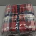 Eddie Bauer - Queen Bed Sheets, Cotton Flannel Bedding Set with Matching Pillowcases, Brushed for Extra Softness, Deep Pocket, Oeko-Tex Certified (Heartland Plaid Red)