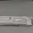 LazBlinds No Tools No Drill 1" Vinyl Mini Blinds, Cordless Blinds for Windows, Light Filtering Horizontal Window Blinds & Shades, 35 1/2" W x 64" H, White