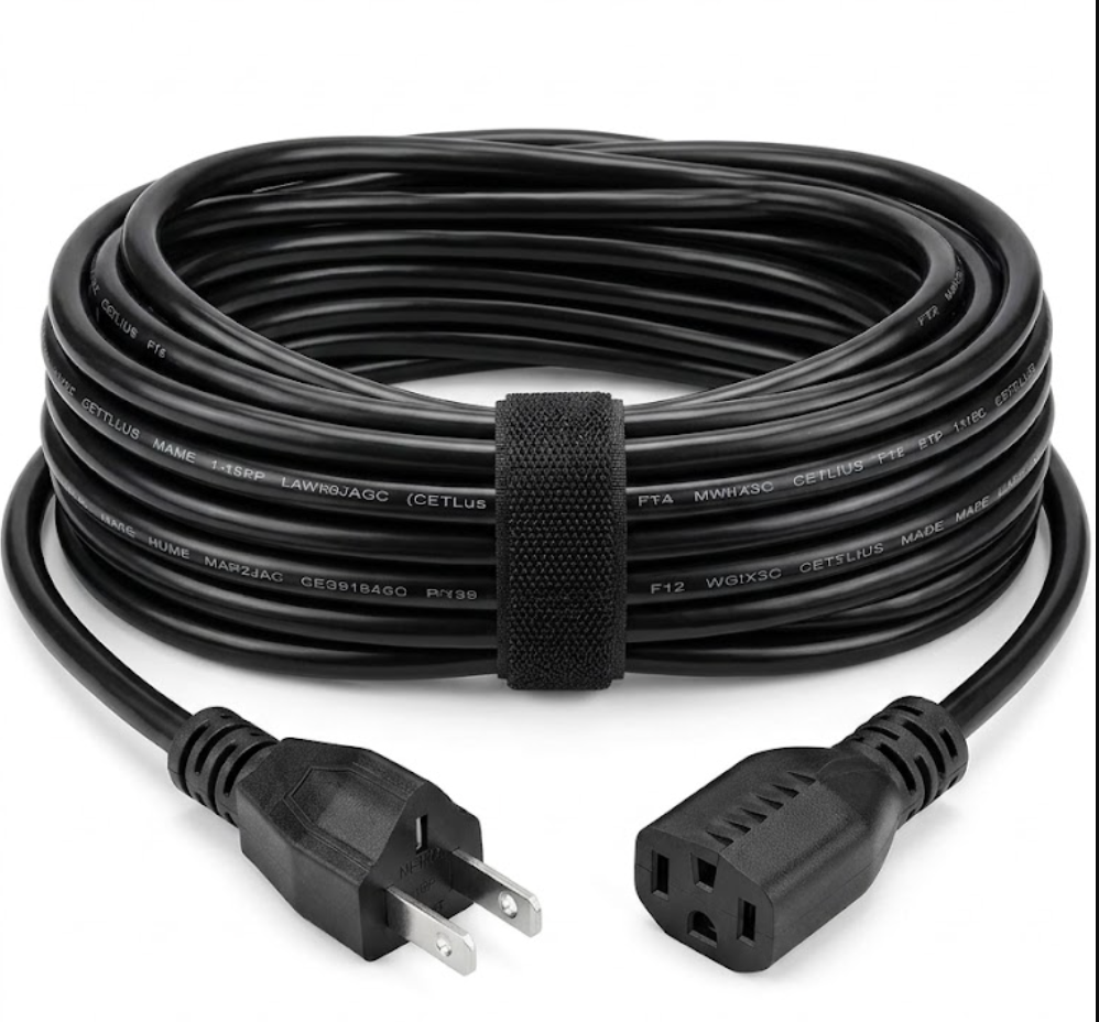 Outdoor Extension Cord 20 FT, Heavy Duty Extension, Great for Garden and Home, 1.31mm², 20ft