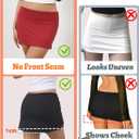 Danysu Stretchy Mini Skorts Low Waist Skirt with Shorts Side Slit 2026 Sports Daily Going Out Outfits (Black, M)