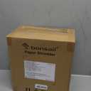 Bonsaii Paper Shredder for Home Use, 3.4 Gal Wastebasket, 6 Sheet Crosscut Paper Credit Cards, Staples, and Clips Shredder for Home Office Use, Portable Handle Design (C237-B New Version)