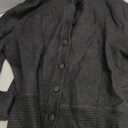 Women's Cardigans Peplum Button Up Sweaters Long Bell Sleeve 2025 Knitted Outwear Coat (Medium, Black)