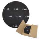 HUAALIUCHE17 Sanding Screen Discs - Mesh Floor Sanding Screen - Black Silicon Carbide - for Wood Floors (20 Pack, 60 Grit)