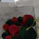 30PCS Velvet Ornaments for Christmas Tree Ornament Set - 3.15/2.36/1.57 Inch Flocked Ornaments - Shatterproof Velvet Christmas Balls for New Year Party (30, Red & Green)