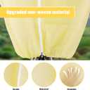 2 Pack Plant Covers Freeze Protection 47.2''70.8'' Upgraded Large Frost Cloth Plant Freeze Protection with Zipper and Drawstring Plant Covers for Frosts Reusable Frost Cloths for Valuable Plants