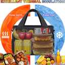 Artelaris Insulated Lunch Bag for Women,Leak-Proof Cooler Lunch Box, Cooling Tote for Adult,with 7 Pockets,Adjustable Strap(15 Liters)