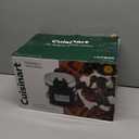 Cuisinart Round Flip Belgian Waffle Maker, Black/Silver, 1 inch thick, WAF-F30NAS