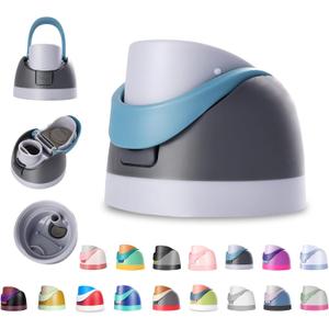 7 Pcs, Replacement Lid for Owala Freesip,Compatible with Owala Freesip Water Bottle 16oz 24oz 32oz 40oz,Premium Replacement Accessories for Owala Cap,Leak-Proof,BPA-Free(Grey)