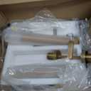 30" 2 Lights Hardwired Frosted Glass 2 PC Bathroom Wall Sconces, Handmade Knurled Brass Wall Light Fixture,Modern Vanity Light for Living Room,Hallway, Bedroom, Indoor Sconces