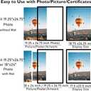 JCJMY 19.25x26.75 Puzzles Frame Set of 3, Display 18x24 with Mat or 19.25 x 26.75 without, Wall Hanging 19.25 by 26.75 Picture Frame for Poster Photo Canvas Picture Puzzles, 3 Pack, Black