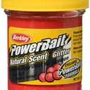 Berkley PowerBait Natural Glitter Trout Bait , Salmon Egg Red, 3 Packs