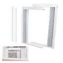 LBG Products Window Air Conditioner Side Panel and Frame Set,AC Accordion Filler Kit,Fits Most 12000BTU Window Air Conditioners,Window AC Side Panels
