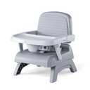 Chicco Bento 3-in-1 Portable Booster Seat for Table, Feeding Seat and Toddler Chair for Babies and Toddlers, for Children up to 50 lbs., Lightweight, Compact Fold | Oyster/Grey