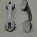2 Pack Grab Bars for Bathtubs and Showers, Shower Handles for Elderly Seniors bar Safety 500 lbs Walls Handicap Heavy Duty Holder Hooks to Lift Large Tile Glass Suction Cups Tool (Length11.8 in)