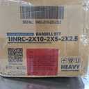 BalanceFrom Rubber Coated Cast Iron Plate Weight Plate for Strength Training and Weightlifting, Olympic or Standard
(SOLD BY PAIR) Set of 2 10Lbs, Set of 2 5Lbs, Set of 2 2.5Lbs