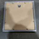 KINLINK 12x12 Picture Frame Black Set of 4, Wooden Square Photo Frames Matted 8x8 with Plexiglass for 8x8 with Mat or 12x12 without Mat for Table and Wall Display