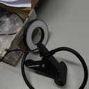 Desk Clip on Lamp for Reading Home Office, 10 Dimmable Brightness 3 Modes, Clamp Light for Bed Headboard (Black(new))