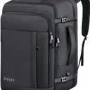 55L Carry On Backpack, Extra Large Travel Backpack for Men & Women, Expandable 60L Big Capacity Bag For Airplanes, Travel Gifts for Men Women, Fits 18.4 Inch Laptop, Luggage Suitcase Daypack, Black (3X-Large(22"x14"x10"))