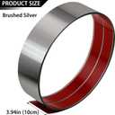 Lunghaa Metal Kick Plate, Self-Adhesive Kickplate, Baseboard Molding Trim, Anti-Scratch Base Cover for Wall, Door, Kitchen Cupboard Protection (9.8FT x 3.9IN, Brushed Silver)