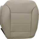NLQR Front Driver Side Bottom Seat Cover Tan Replacement Microfiber Leather Compatible with Mercedes Benz ML320 ML350 ML450 ML500 ML550 2009 2010 2011 2012 2013
