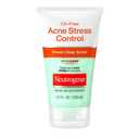 Neutrogena Oil-Free Acne Stress Control Power-Clear Scrub, 2% Salicylic Acid for Acne-Prone Skin, Exfoliating Daily Facial Scrub, 4.2 fl. oz