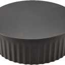 Nimiah Replacement Black BM0152 24-ga Steel Crimped Pipe Round End Cap 7 in Dia