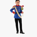 Morph Prince Costume For Boys, Prince Charming Character Outfit, Royal Dress Up for Kids Halloween Costume, Size Small