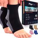 Ankle Brace Socks - Ankle Compression Sleeve - Foot Brace for Women & Men - Tendonitis & Arthritis Ankle Support Sports Running, Plantar Fasciitis Relief & Stabilizing Ankle Wrap