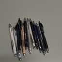 uniball 207 Retractable Gel Pens, Micro Point (0.5mm), Black, 12 Pack