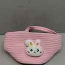 Nydotd Easter Basket for Boys & Girls - Adorable Basket with Rabbit Ears and Handle, Ideal for Easter Egg Hunting Perfect First Easter Gift for Children, Kids, Babies and Infants (Pink)