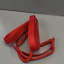 Slip Lead Dog Leash, Dog Training Leash with Double Handle, Soft Leather Slip Leash and Collar, Heavy Duty Nylon Dog Lead, No Pull Walking for Medium Large Small Dogs 6ft Red