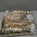 48 Pcs Lighted Wedding Fairy Wands LED Foil Tinsel Wedding Sticks LED Light Up Stick Glow in The Dark Flashing Wands Sparklers for Birthday Party Favors (Champagne)