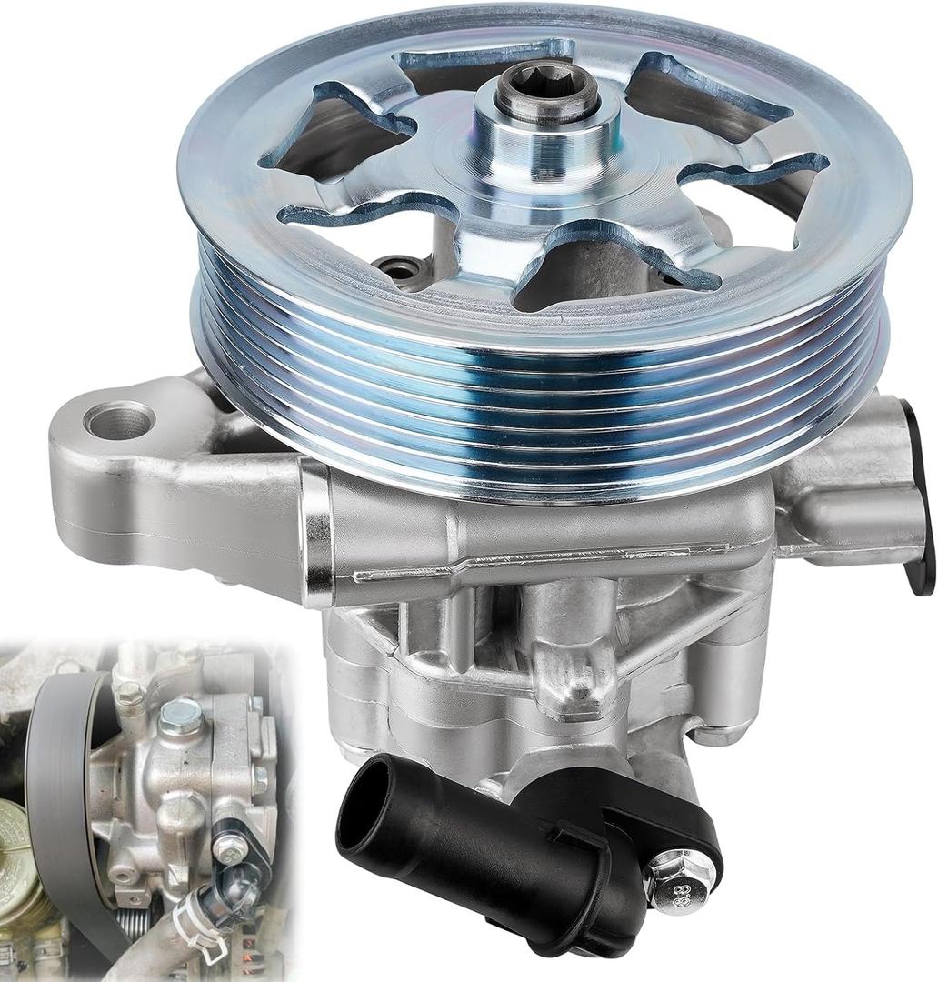 21-5495 Power Steering Pump with Pulley Compatible with Honda Accord EX EX-L LX LX-P LX-S SE 2008-2012 2.4L L4, Power Assist Pump Replace # 96-5495, 56100R40A02, 56100R40A03, 56100R40305