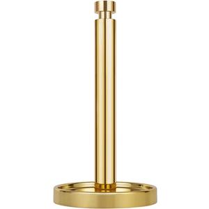 Ivilon Paper Towel Holder Stand - Steady and Easy Tear - Fits All Paper Towel Rolls - Gold Polished