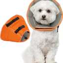 Dog Cone Collar After Surgery, Soft Cone for Small Dogs to Stop Licking, Adjustable Elizabethan Collar for Dogs, Lightweight Breathable Dog Recovery Cones for Wound Healing & Hot Spots Small