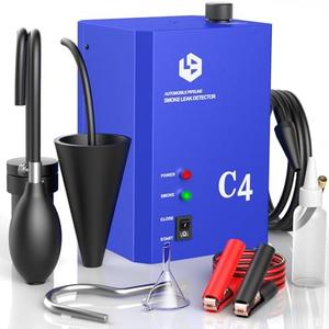 Smoke Machine Automotive Leak Detector, Smoke Machines Leak Tester for All 12V DC Vehicles in Vacuum,Fuel Diagnostic Pipe System,Built-in Air Pump (Oil Not Included), Blue