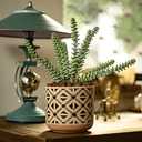 Ceramic Planter 4 Inch Plant Pots Indoor Outdoor Succulent Plant Pot Flower Pots Mid-Century Planter Ceramic Pot (Rhombus)