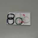 [6+6Pack] for Samsung Galaxy Watch 8 40mm Screen Protector Case, Hard PC Bumper + HD Anti-Fog Tempered Glass Protective Film, Waterproof Face Cover Set for Galaxy Watch 8 40mm Accessories (Black+Clear+Silver+Darkblue+White+Green)