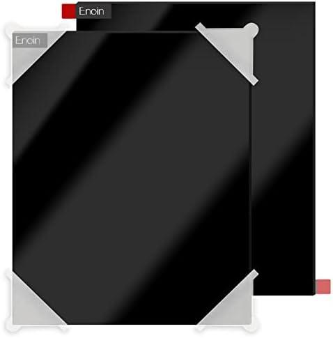 Enoin 2 Pack 8x12 Inches Non Transparent Black Acrylic Sheet Plexiglass Sheet 1/ 8 Thick 0.118'', Plastic Sheet Colored Board Panel for Glass, DIY, Painting, Art Craft