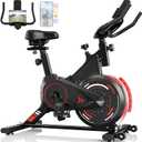 Exercise Bike with APP, Stationary Bike for Home with Ultra‑Silent Flywheel