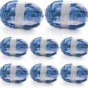 8 Pcs Chunky Yarn for Hand Knitting - Chunky Chenille Yarn for Crocheting - Fluffy Yarn for Crochet - Jumbo Yarn for Hand Knitting